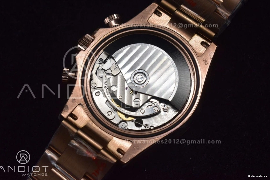 Crystal RG Classic Best YG Black Edition TWF on 116595RBOW A Bracelet Daytona 428 Rainbow Dial 0512